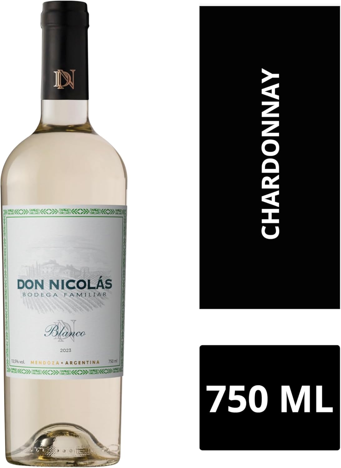Don Nicolás Vinho Branco Argentino Chardonnay 750Ml - Imagem 3