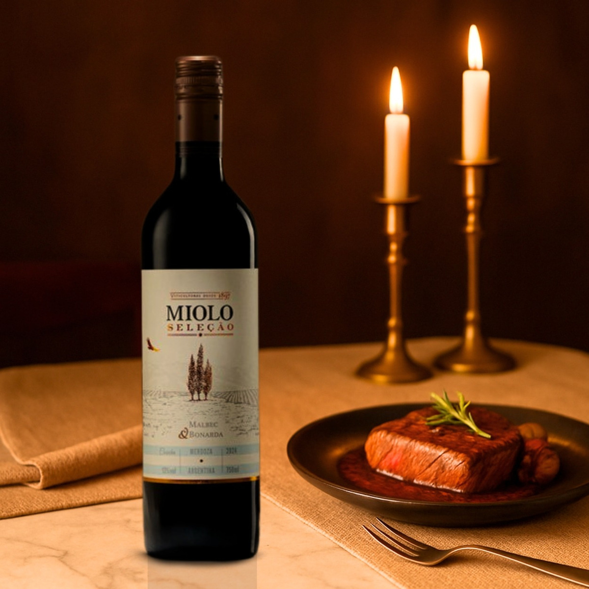 Vinho Miolo Seleção Malbec/bonarda Tinto 750ml - Imagem 4