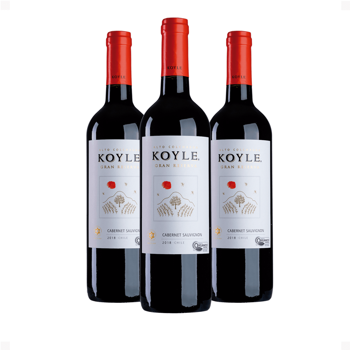 Kit 3 Koyle Gran Reserva Cabernet Sauvignon